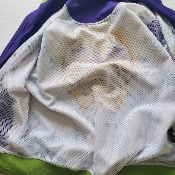 Ed hardy track coat stripped green white purple L - Picture 7 of 7